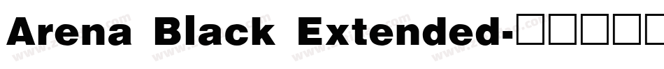 Arena Black Extended字体转换